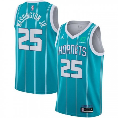 Charlotte Hornets PJ Washington 25 Jordan 2022-23 Icon Edition Teal Miesten Pelipaidat Swingman